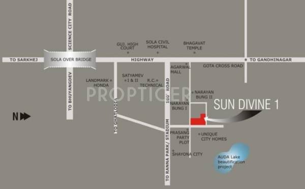 Images for Location Plan of Sun Builders SUN DIVINE 1