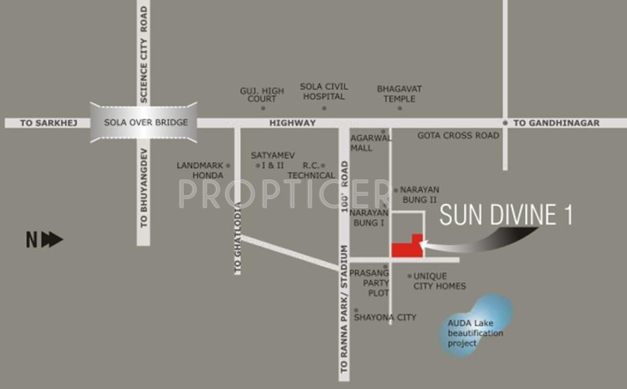 Images for Location Plan of Sun Builders SUN DIVINE 1