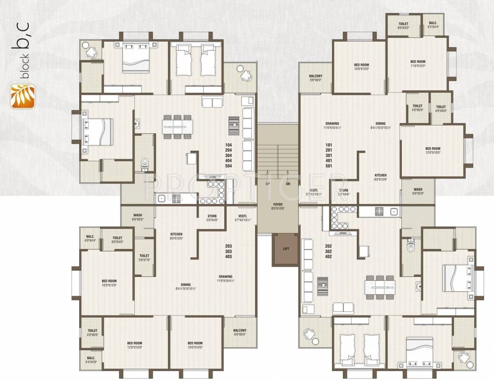 Images for Cluster Plan of Sahajanand Devkrupa Avenue
