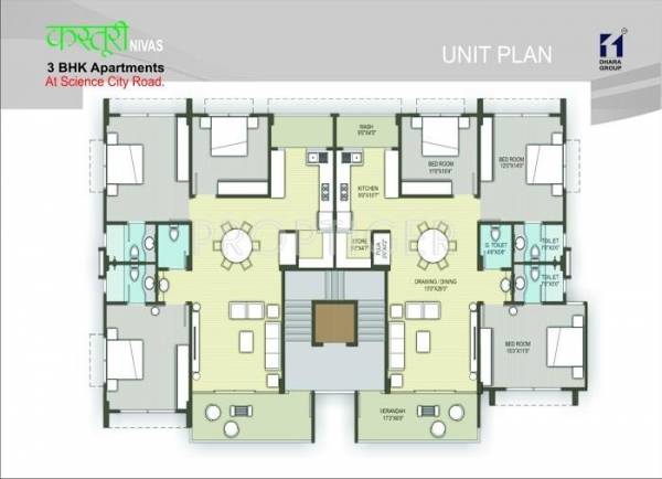 Images for Cluster Plan of Dhara Kasturi Niwas
