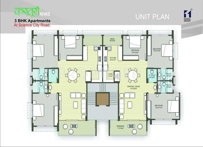 Images for Cluster Plan of Dhara Kasturi Niwas