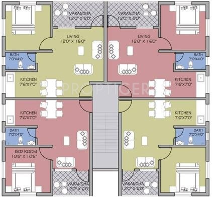 Images for Cluster Plan of Goka Gold Valley Apartment