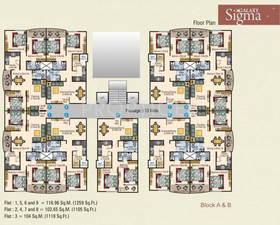 block b sarthak galaxy Block B Cluster Plan