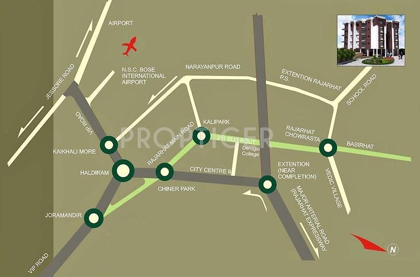  shantiniketan apartment ii Location Plan