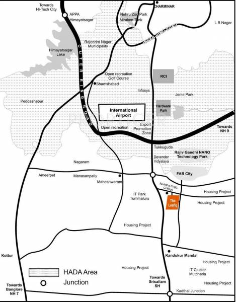 Dhaatri Leafig Location Plan