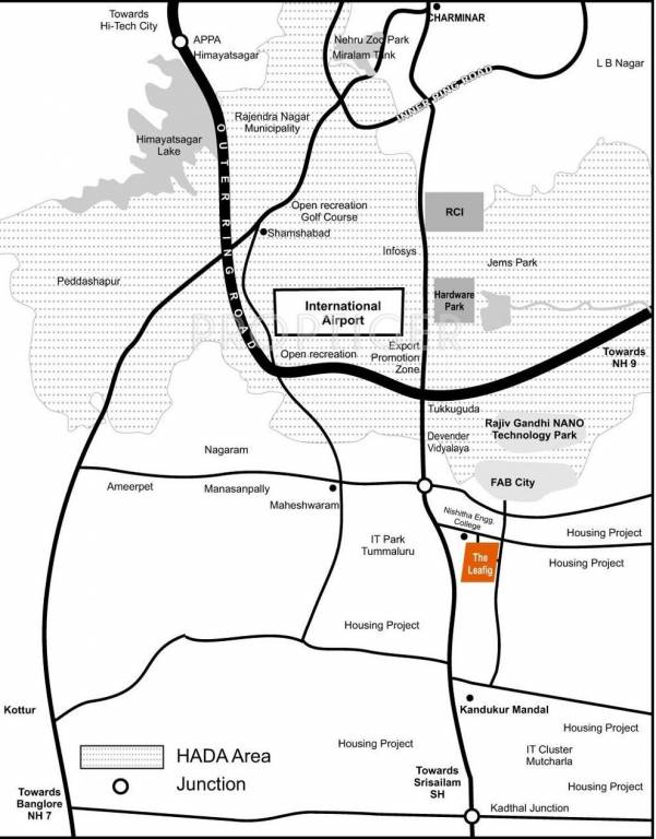 Dhaatri Leafig Location Plan