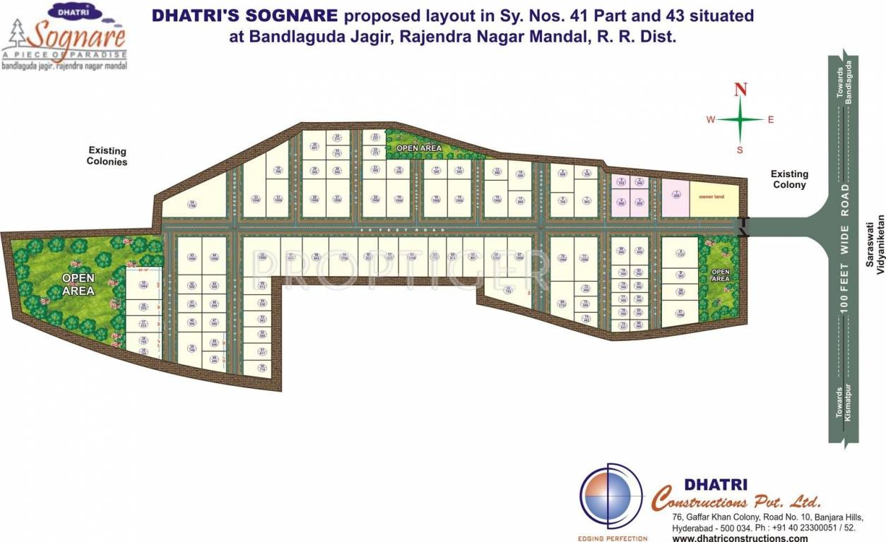 Dhaatri Sognare Layout Plan