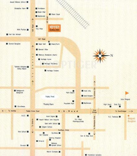 Images for Location Plan of Shreenath Bhagvat Bunglows