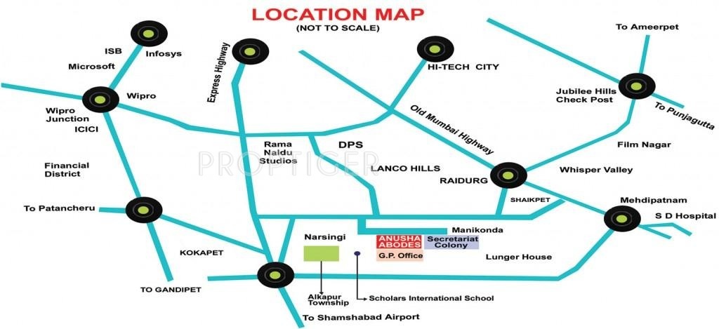  abodes Images for Location Plan of Anusha Abodes