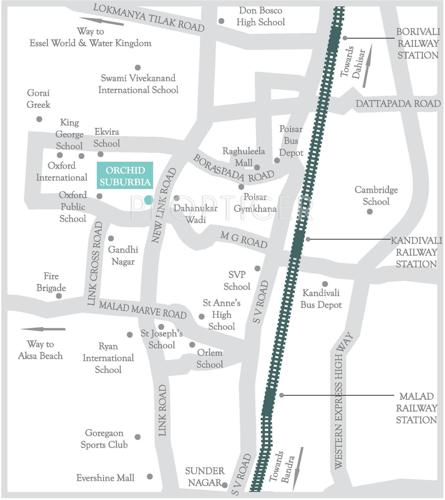  orchid-suburbia Images for Location Plan of DB Realty Orchid Suburbia