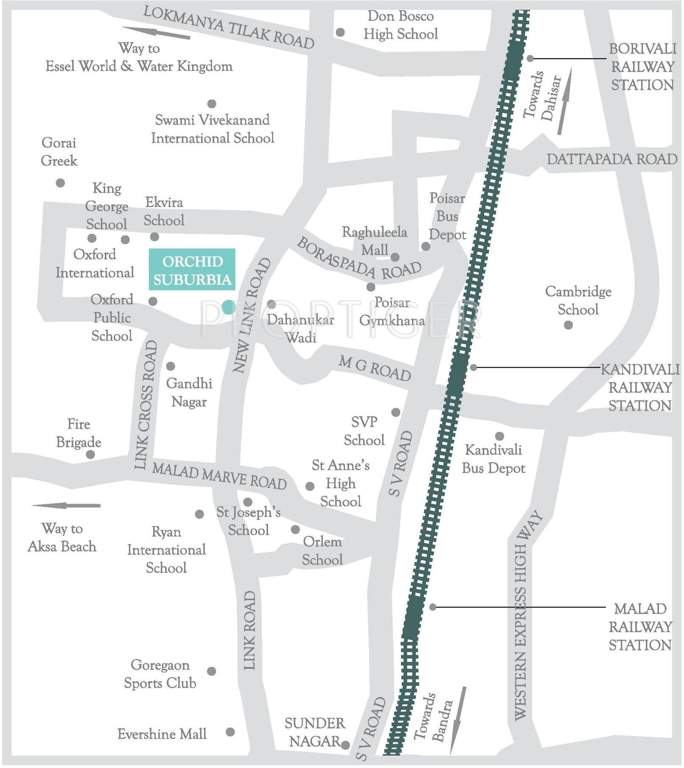  orchid suburbia Images for Location Plan of DB Realty Orchid Suburbia