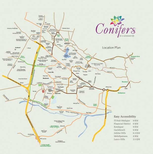  conifers Images for Location Plan of Aryamitra Conifers