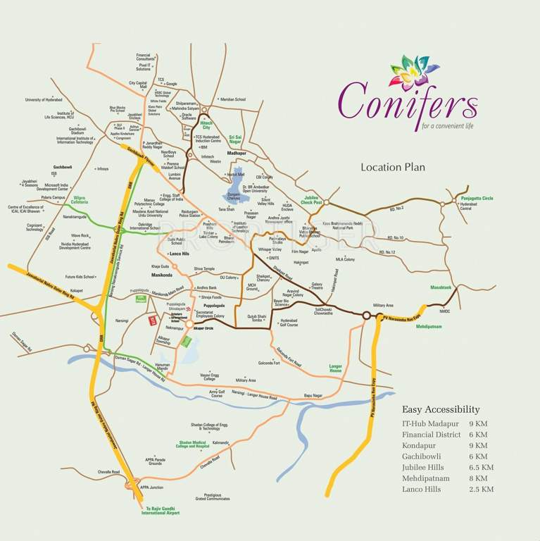  conifers Images for Location Plan of Aryamitra Conifers
