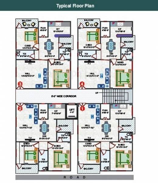  ratnagiri Single Tower Cluster Plan