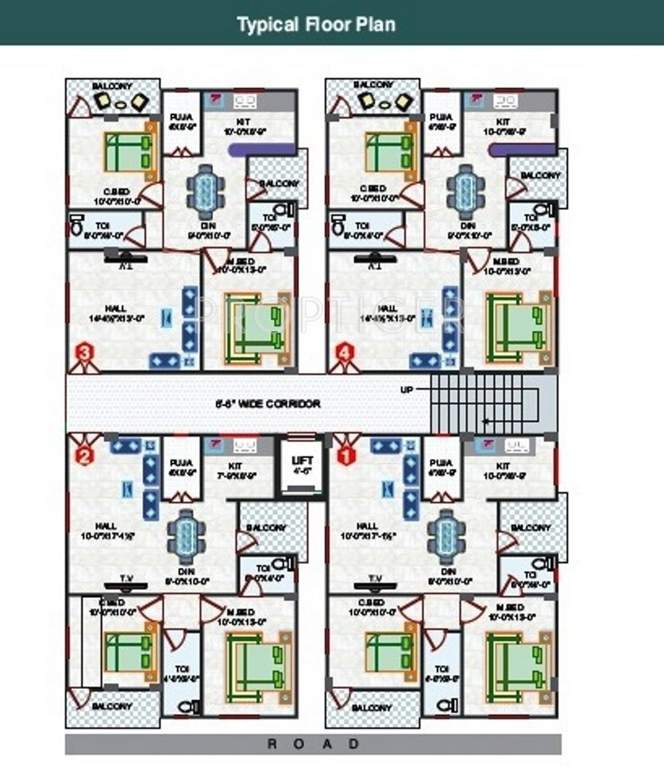  ratnagiri Single Tower Cluster Plan