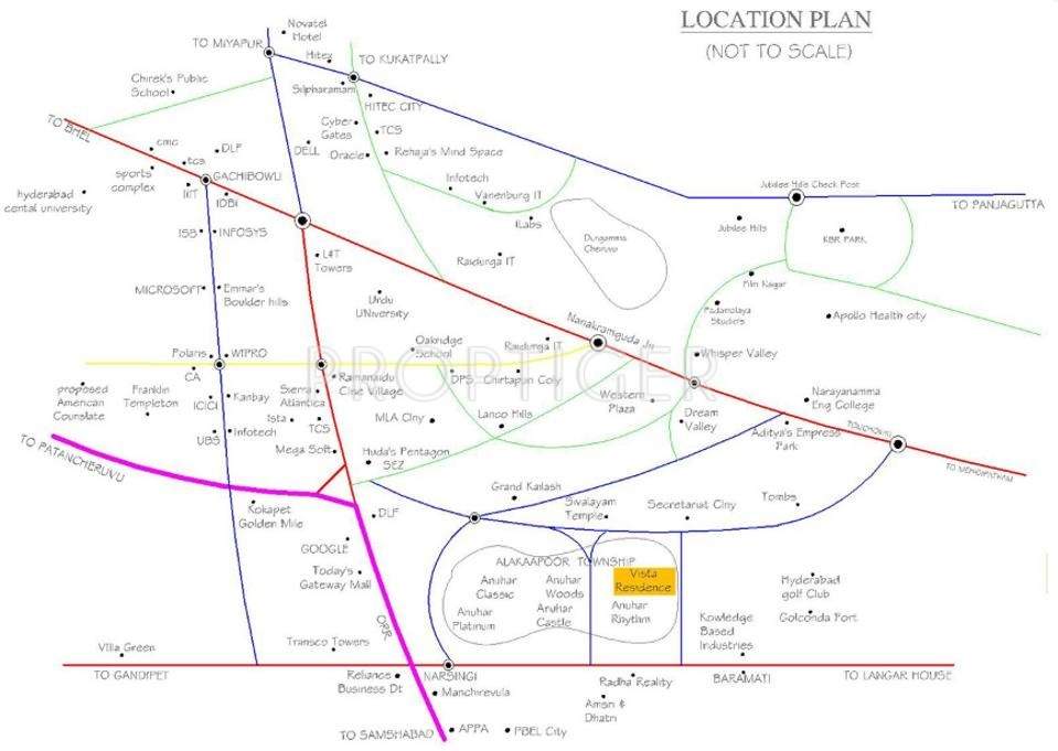  vista residency Images for Location Plan of Anuhar Vista Residency