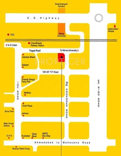 Desai Corporate Anand Vihar Bungalows Location Plan