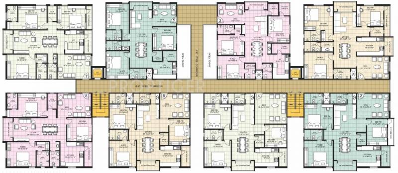  siri-residency Images for Cluster Plan of Sai Siri Residency