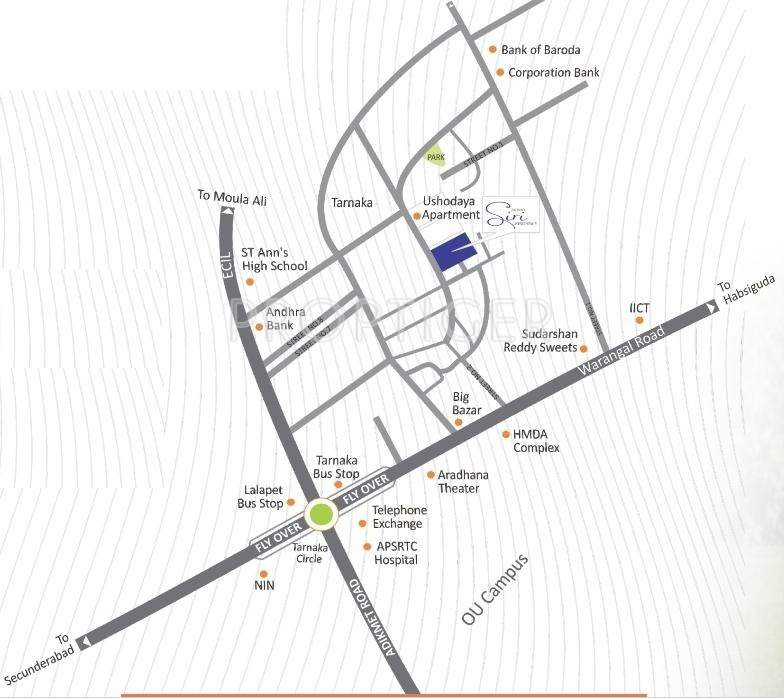  siri residency Images for Location Plan of Sai Siri Residency