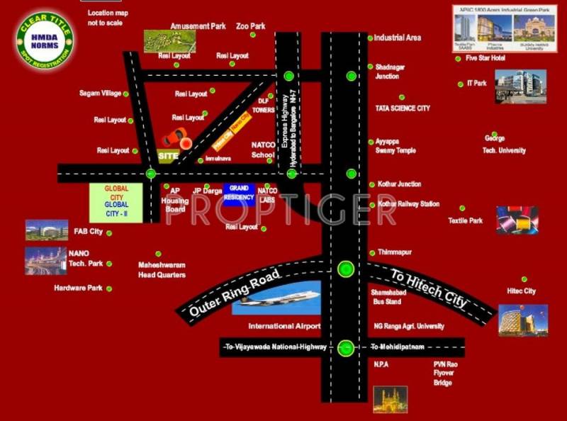 Images for Location Plan of Bhashyam Developers Fortune City