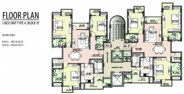 Images for Cluster Plan of Unique Harmony Apartments