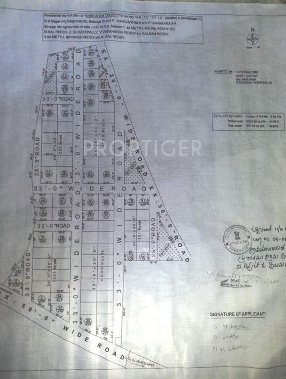 Images for Layout Plan of NPR Shirdi Sai County