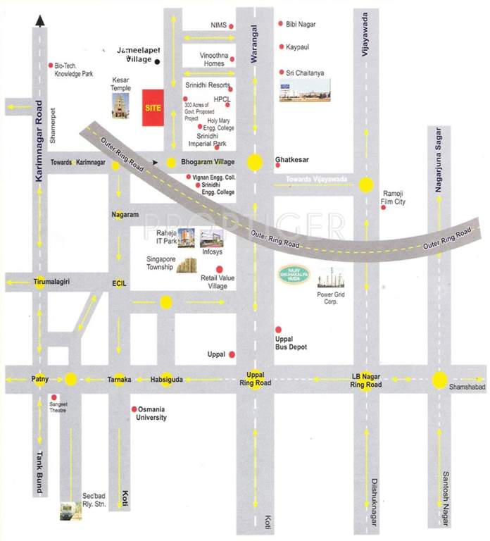 Images for Location Plan of NPR Shirdi Sai County