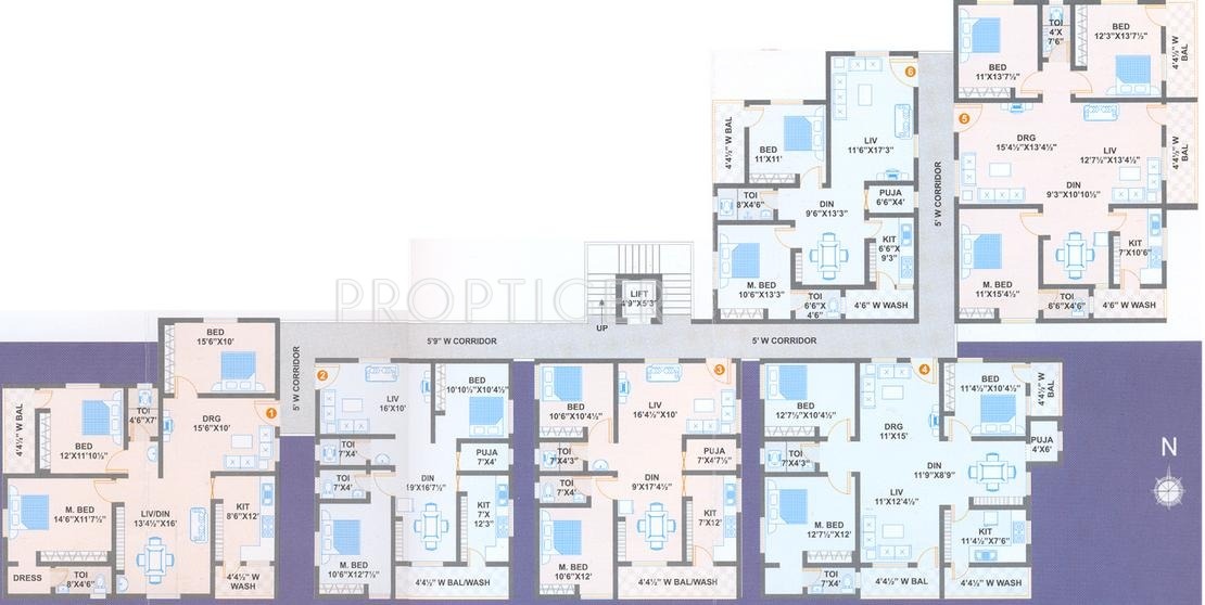 Images for Cluster Plan of Poojitha Hill Side Residency