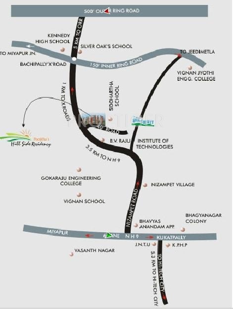 Images for Location Plan of Poojitha Hill Side Residency