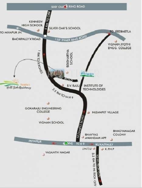 Images for Location Plan of Poojitha Hill Side Residency