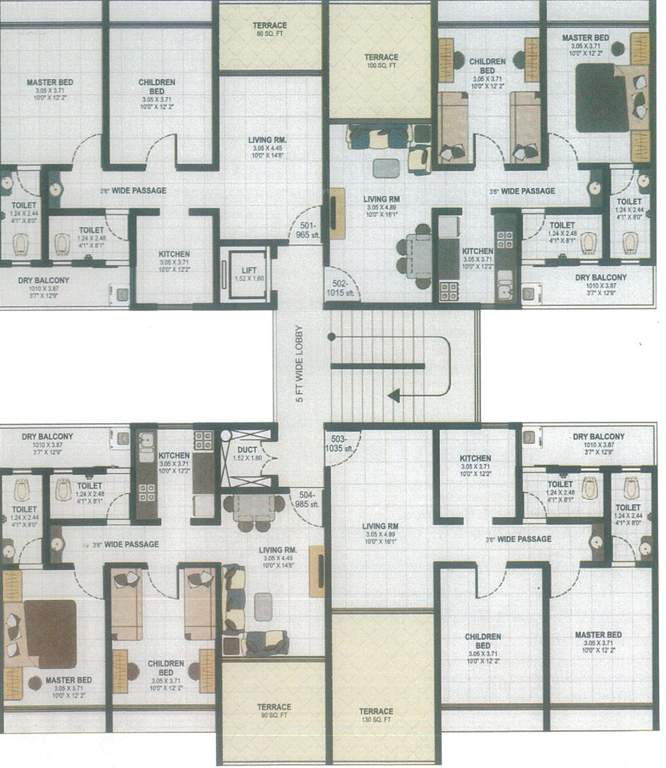 Images for Cluster Plan of Deshmukh Paramount Park