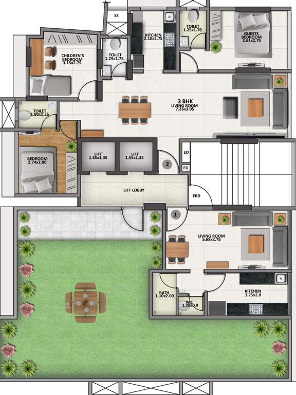 Images for Cluster Plan of Dhanlaxmi Keshav Niwas