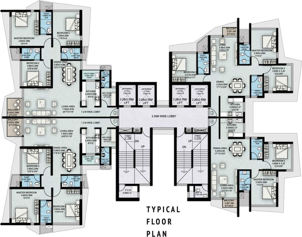  palette Images for Cluster Plan of Suraj Palette
