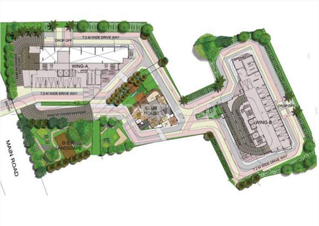  serene Images for Layout Plan of Mantri Serene