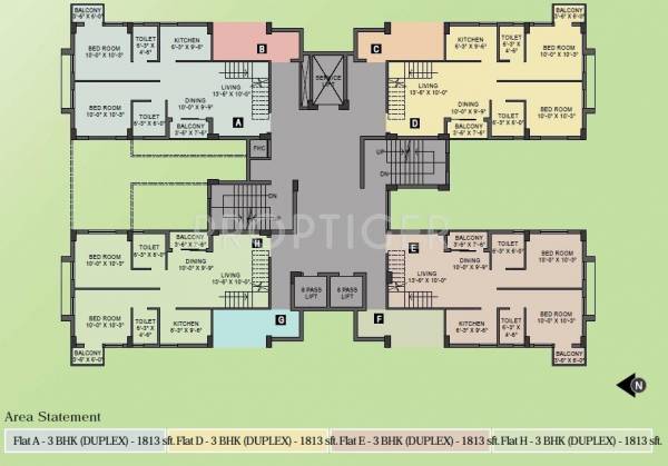  silver-space Block 1 Cluster Plan
