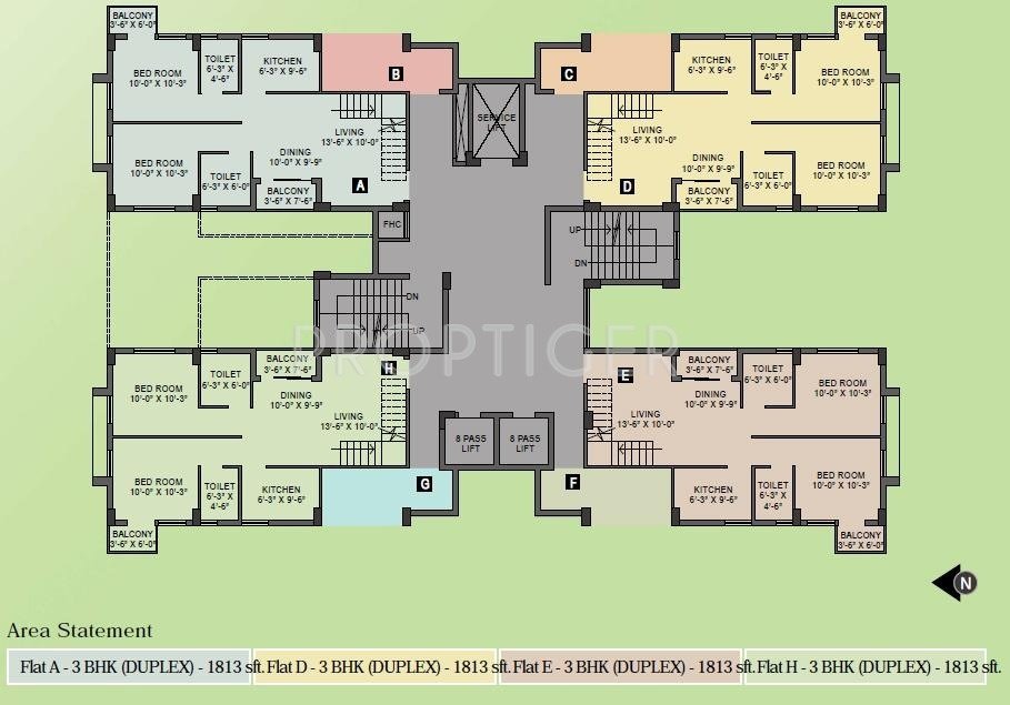  silver space Block 1 Cluster Plan