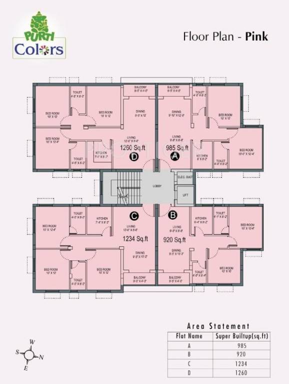 Images for Cluster Plan of Aster Purti Colours
