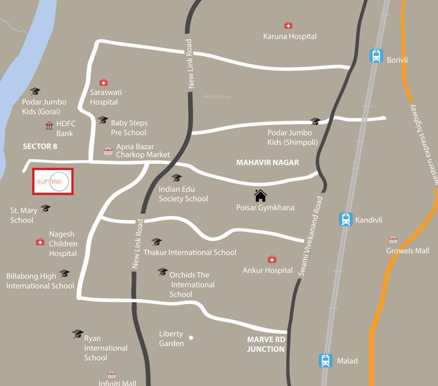 Images for Location Plan of Dhaval Sunrise Charkop