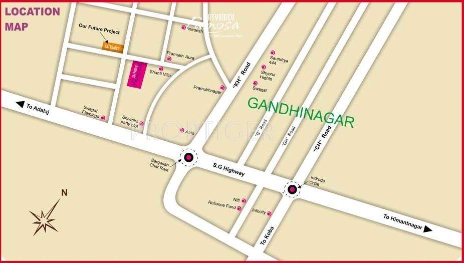  famosa Images for Location Plan of Satyamev Famosa