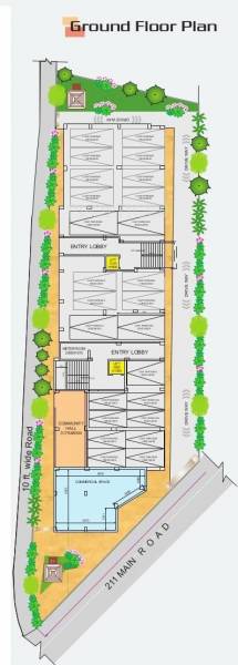 apartment Tirath Apartment Cluster Plan