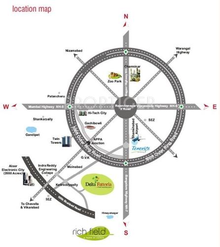 Green Earth Infratech Delta Fattoria Location Plan