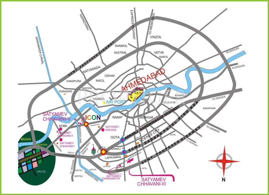 satyamev chhavani v Images for Location Plan of Shree Gayatri Realty Satyamev Chhavani V