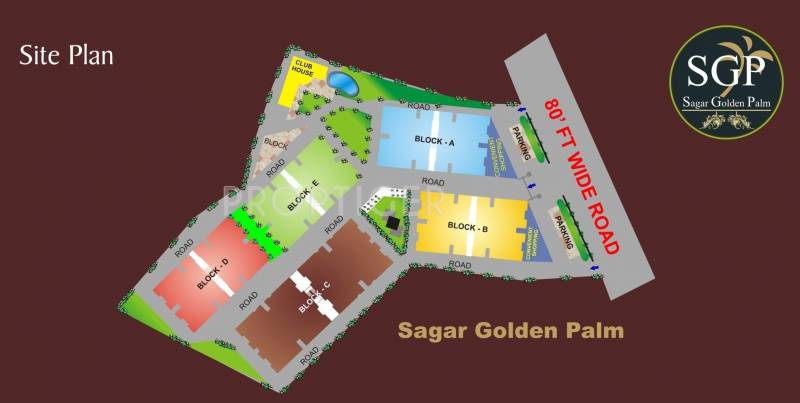 Ms Agrawal Construction Co Sagar Golden Palm Site Plan