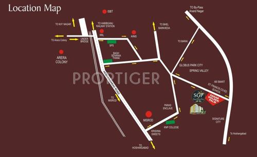 Location Plan Ms Agrawal Construction Co Sagar Golden Palm Location Plan