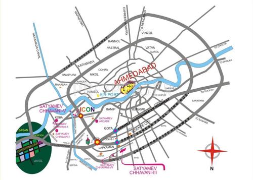 Images for Location Plan of Shree Gayatri Realty Satyamev Chhavani Icon