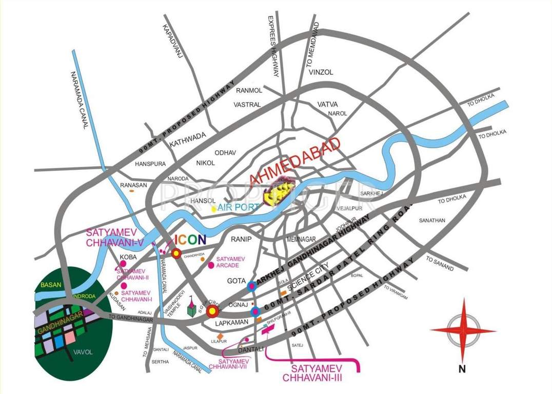 Images for Location Plan of Shree Gayatri Realty Satyamev Chhavani Icon