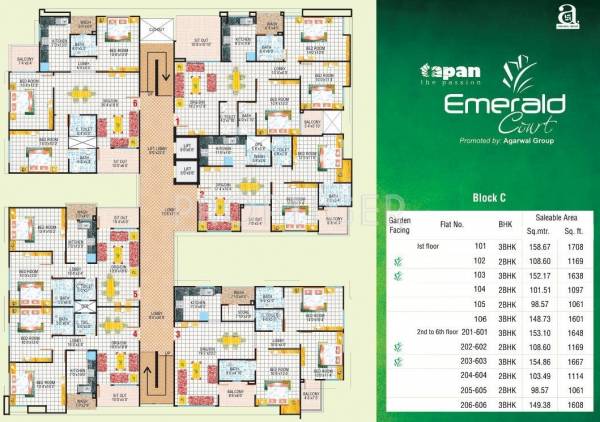 Images for Cluster Plan of Sunil Emerald Court Images for Cluster Plan of Sunil Emerald Court