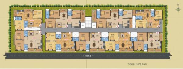  nandanam-apartments Tower A Cluster Plan