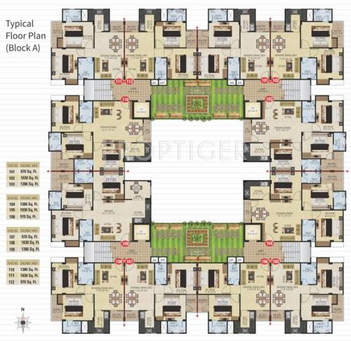  garden-41 Images for Cluster Plan of Anukriti Garden 41