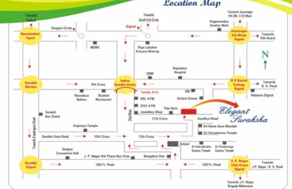 elegant suraksha Location Plan